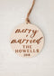 Merry + Married Newlywed Ornament