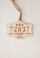 Zip Code Home For Christmas Ornament