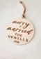 Merry + Married Newlywed Ornament