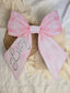 Pink Bow Printed 3D Name Sign