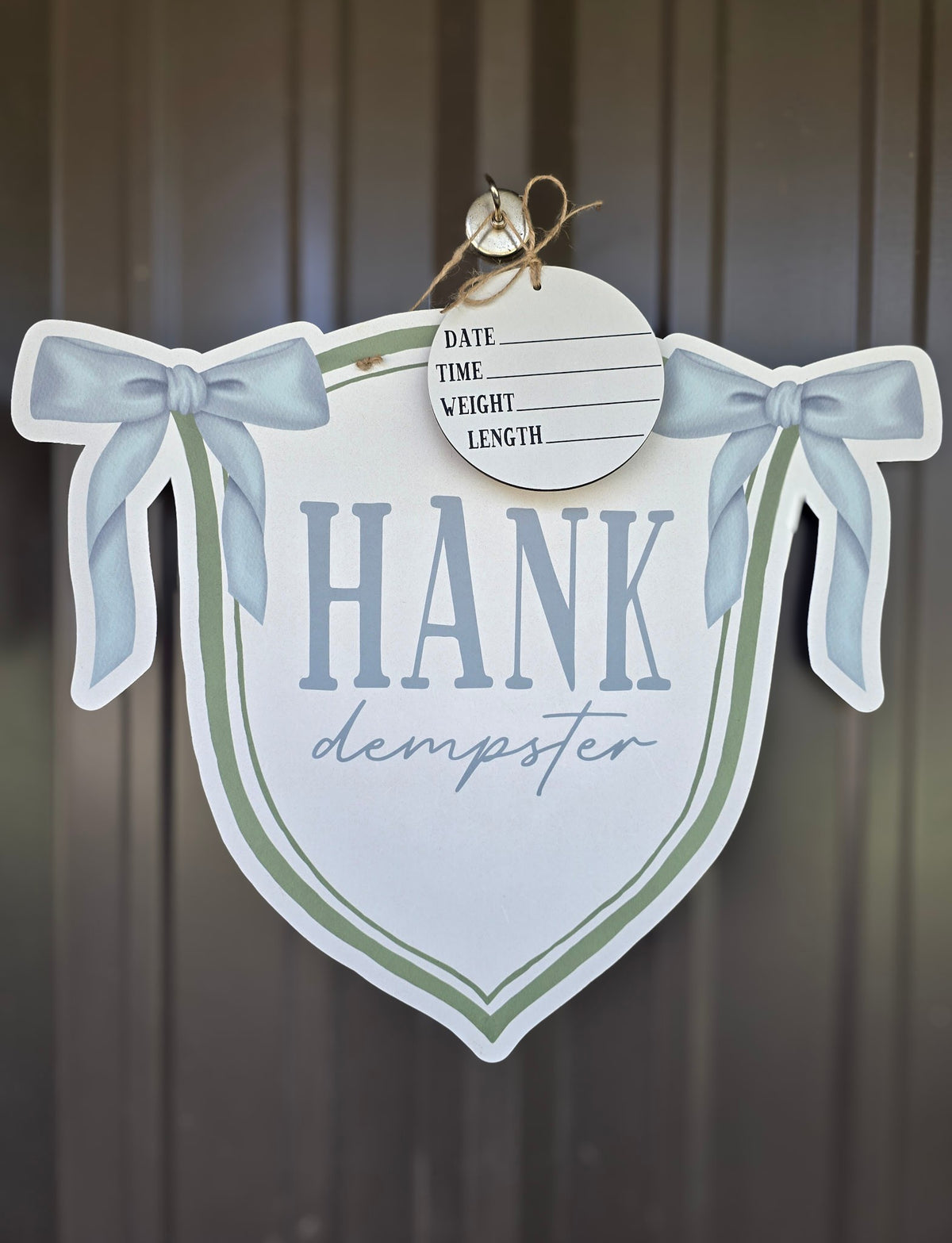 Blue Banner Hospital Door Hanger