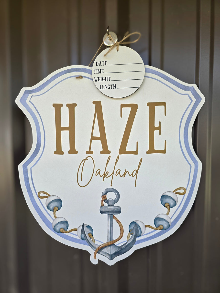 Nautical Crest Hospital Door Hanger