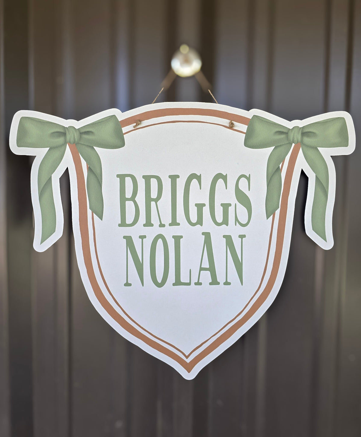 Brown Banner Hospital Door Hanger