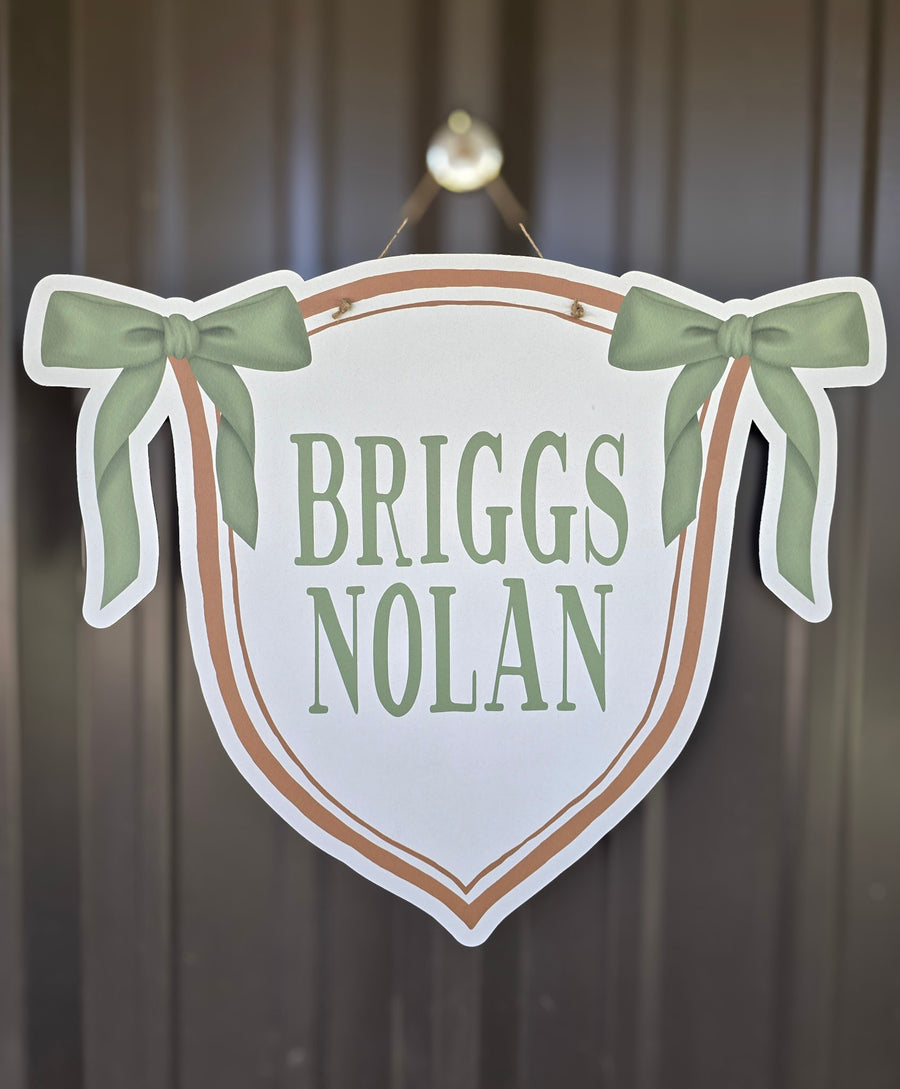 Brown Banner Hospital Door Hanger
