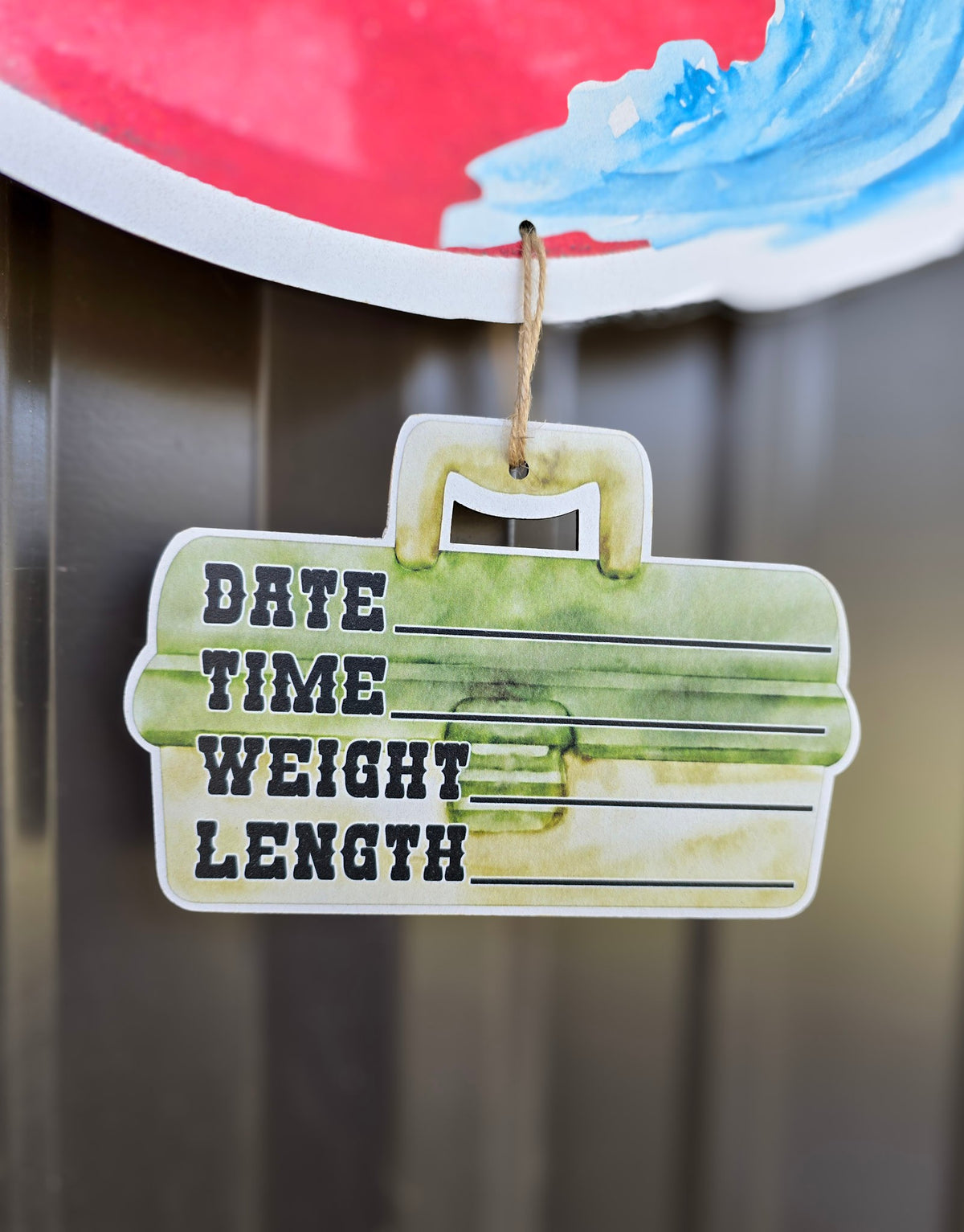 Bass and Bobber Hospital Door Hanger