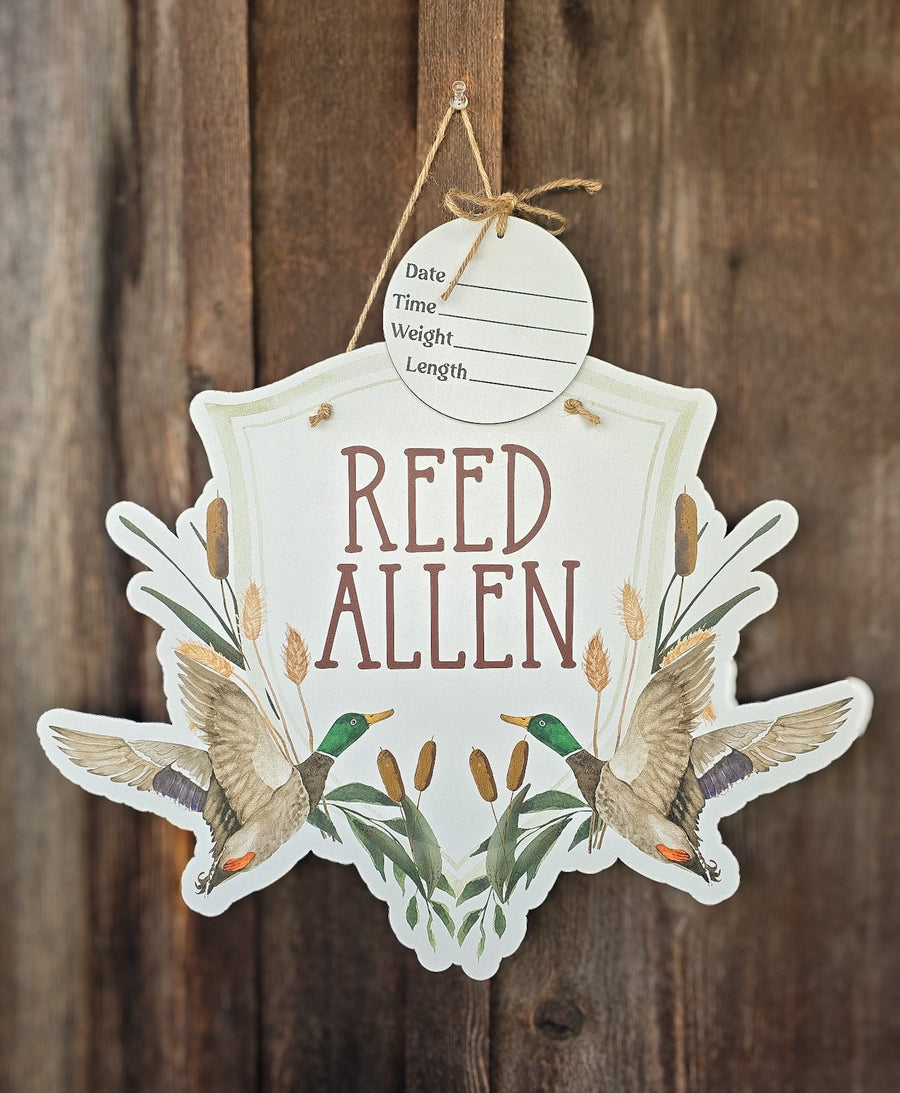 Duck Gingham Hospital Door Hanger