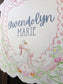Soft Pastel Goose Hospital Door Hanger