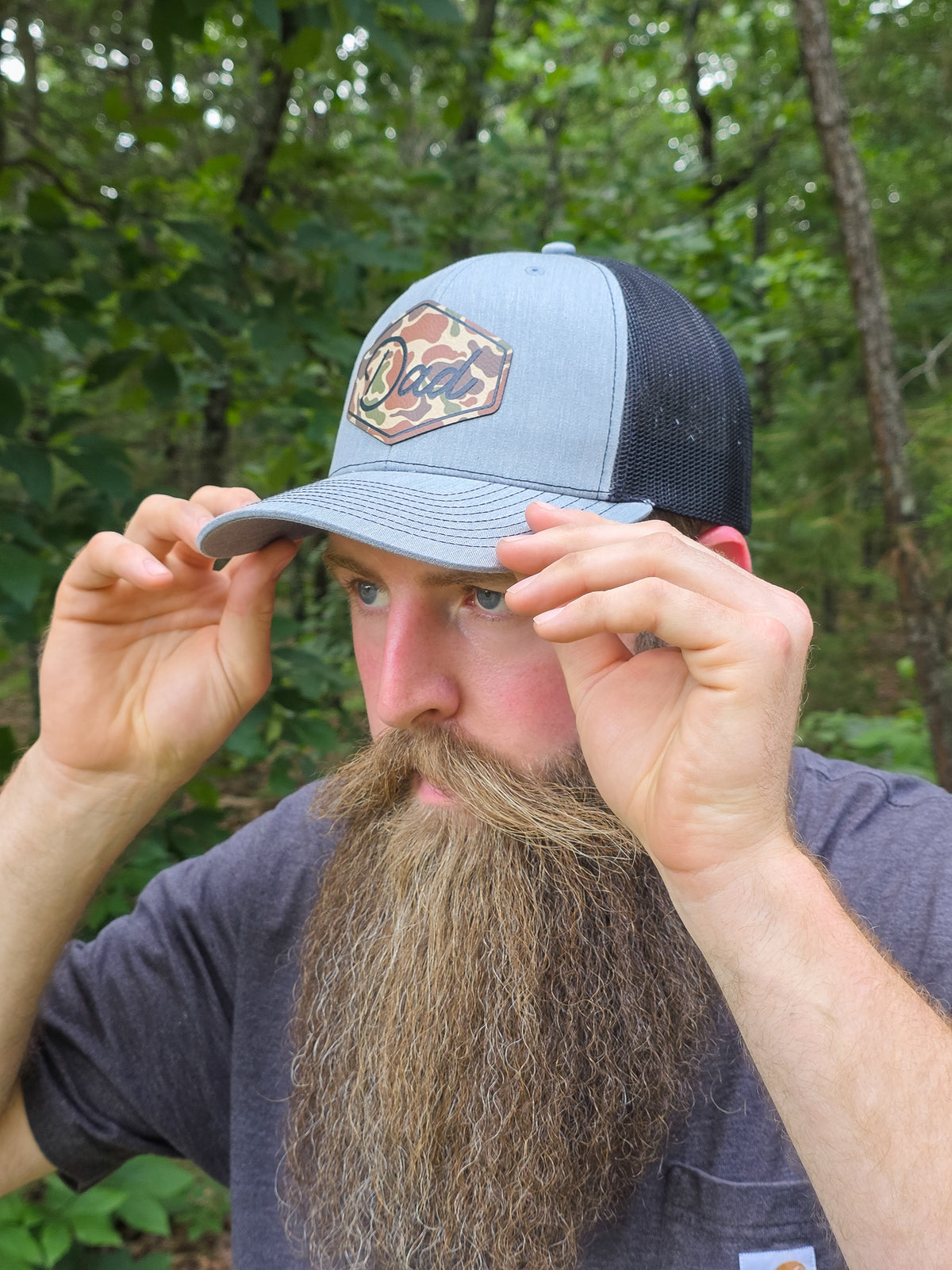 Custom UV Printed Patch Hat | Richardson 112 | Camo Trucker Hat | Personalized Dad Hat