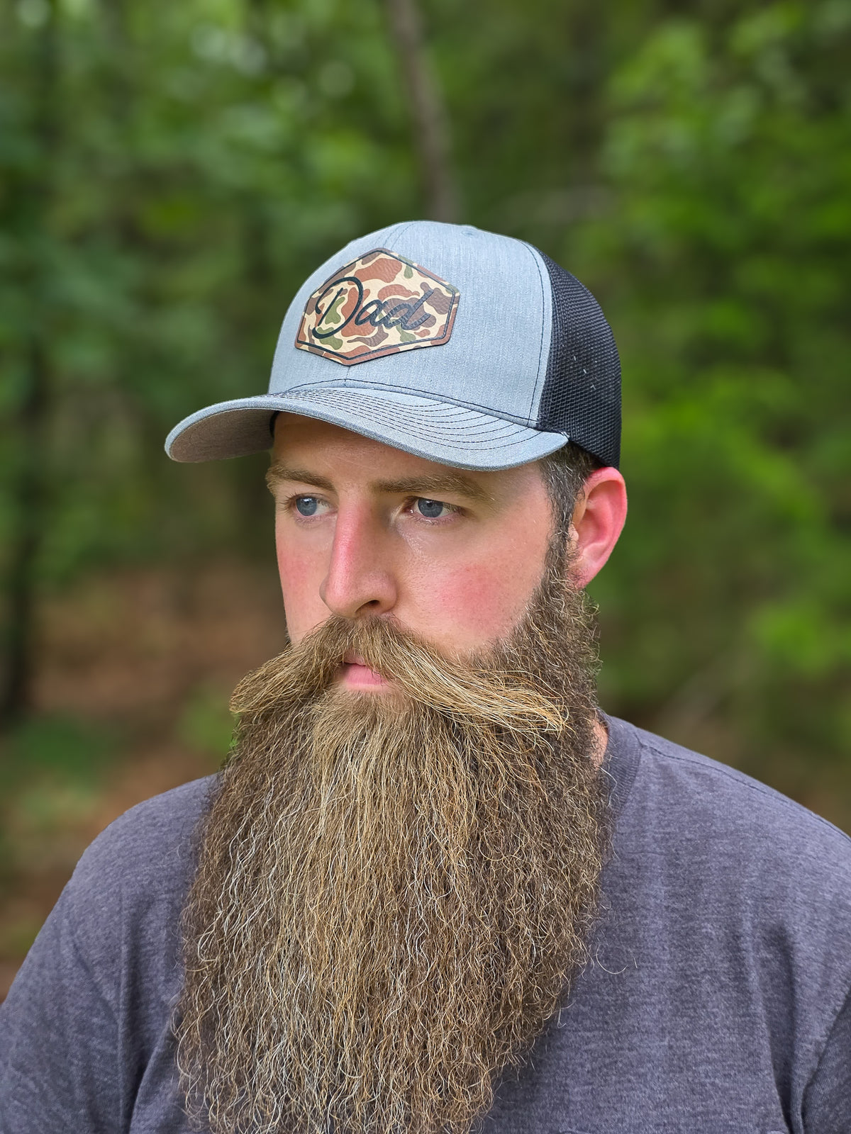 Custom UV Printed Patch Hat | Richardson 112 | Camo Trucker Hat | Personalized Dad Hat