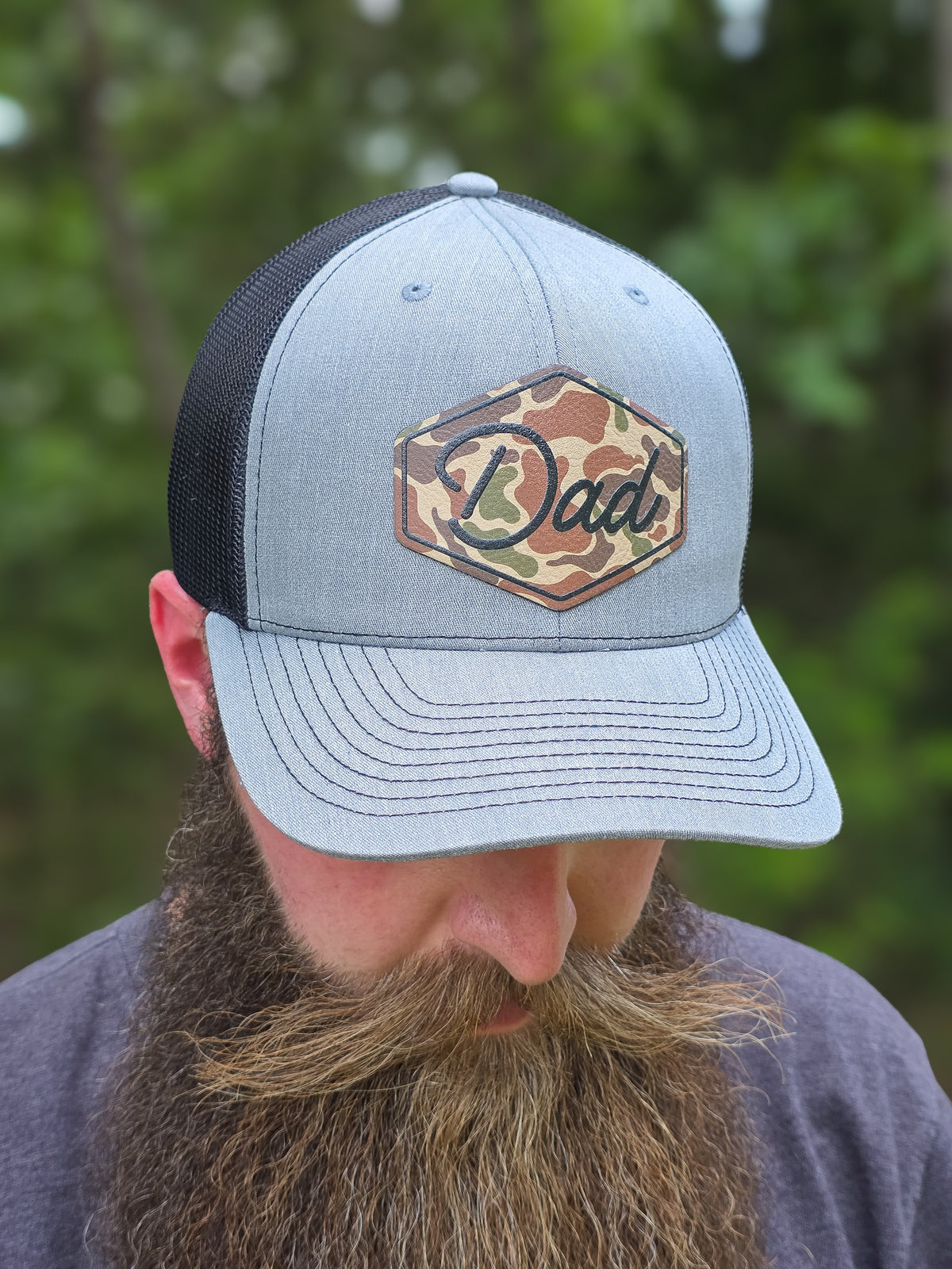 Custom UV Printed Patch Hat | Richardson 112 | Camo Trucker Hat | Personalized Dad Hat