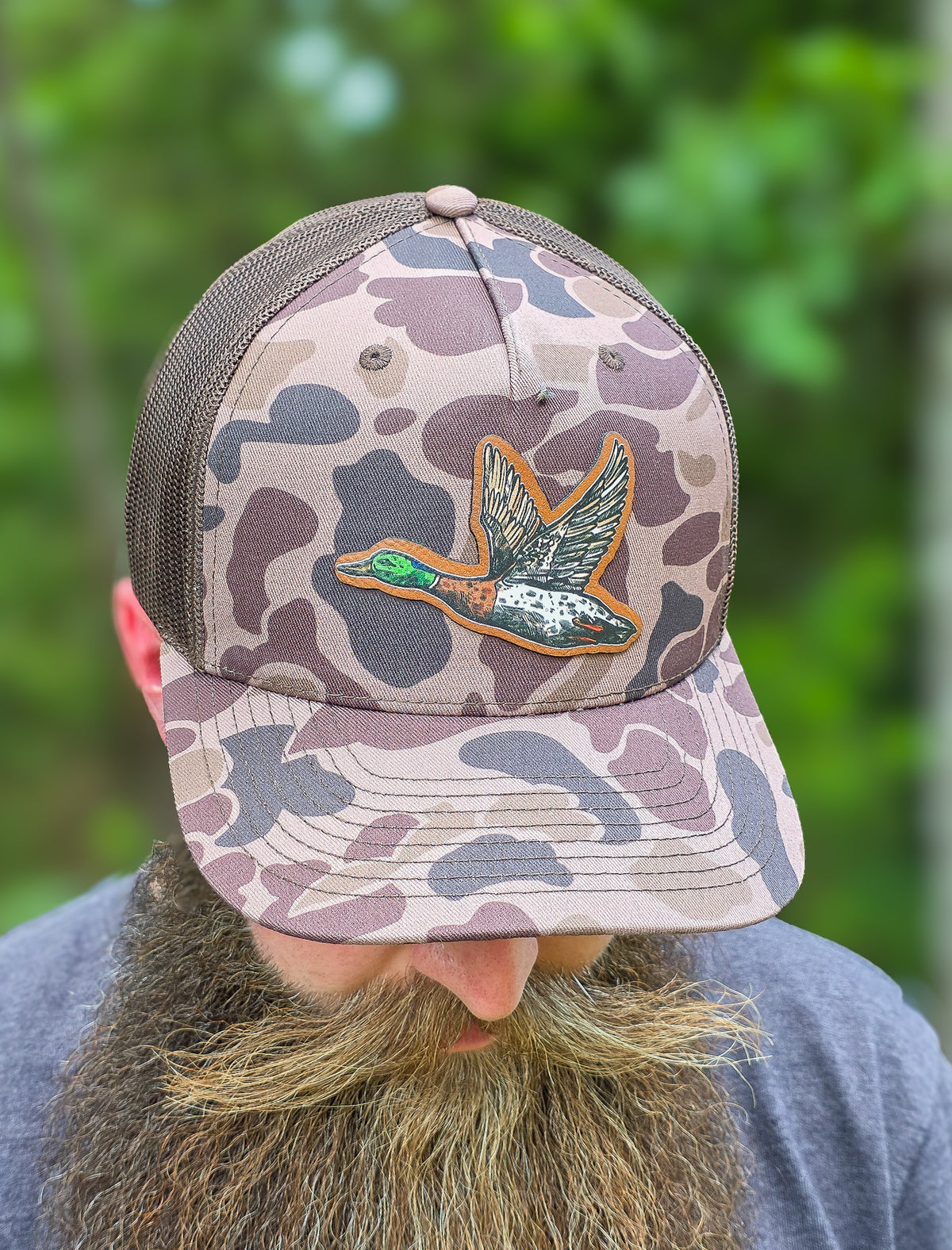 Custom UV Printed Patch Hat | Richardson 112 | Camo Trucker Hat | Personalized Dad Hat