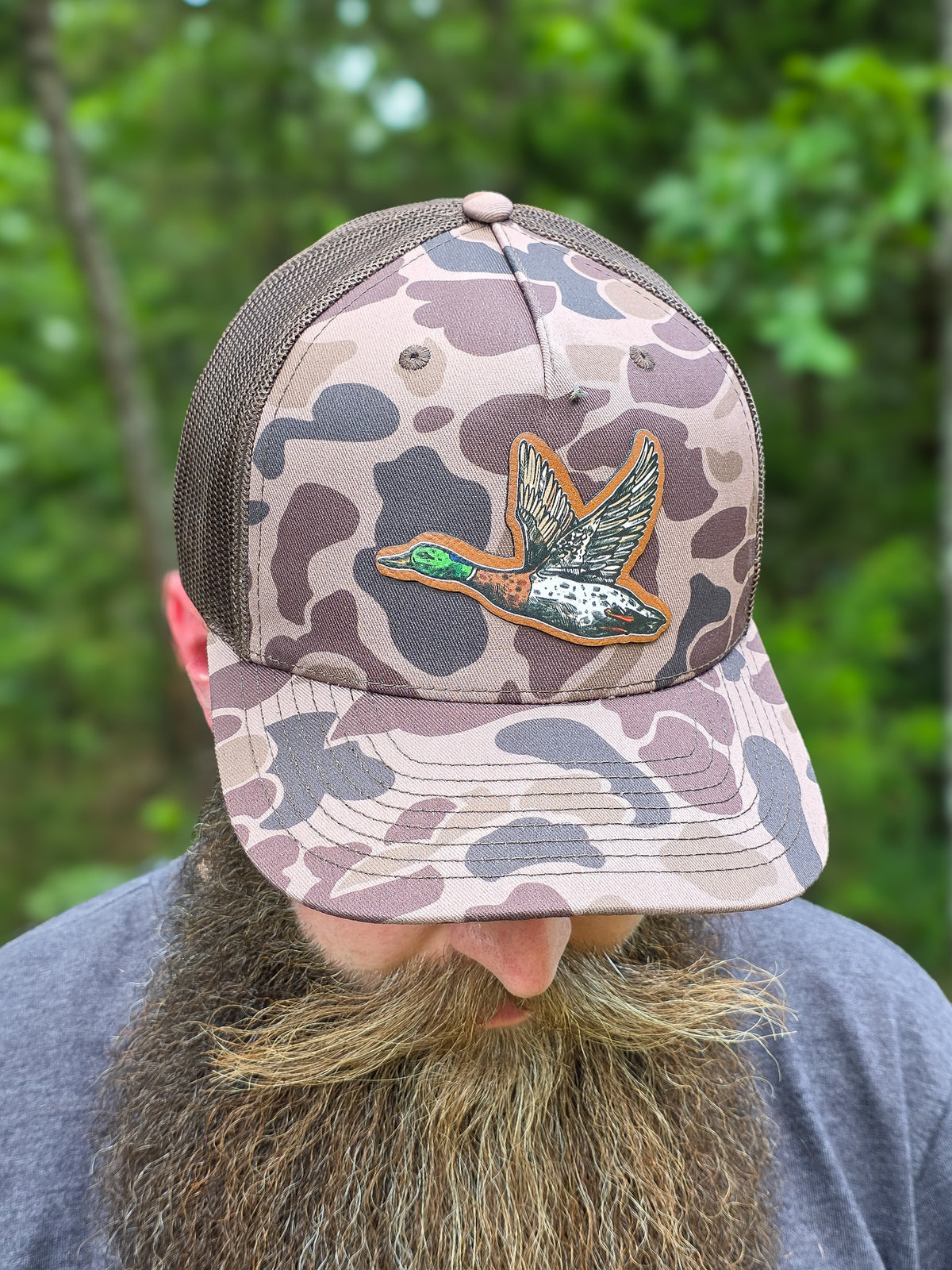 Custom UV Printed Patch Hat | Richardson 112 | Camo Trucker Hat | Personalized Dad Hat