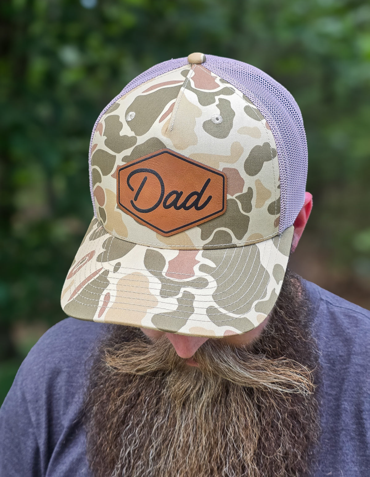 Custom UV Printed Patch Hat | Richardson 112 | Camo Trucker Hat | Personalized Dad Hat