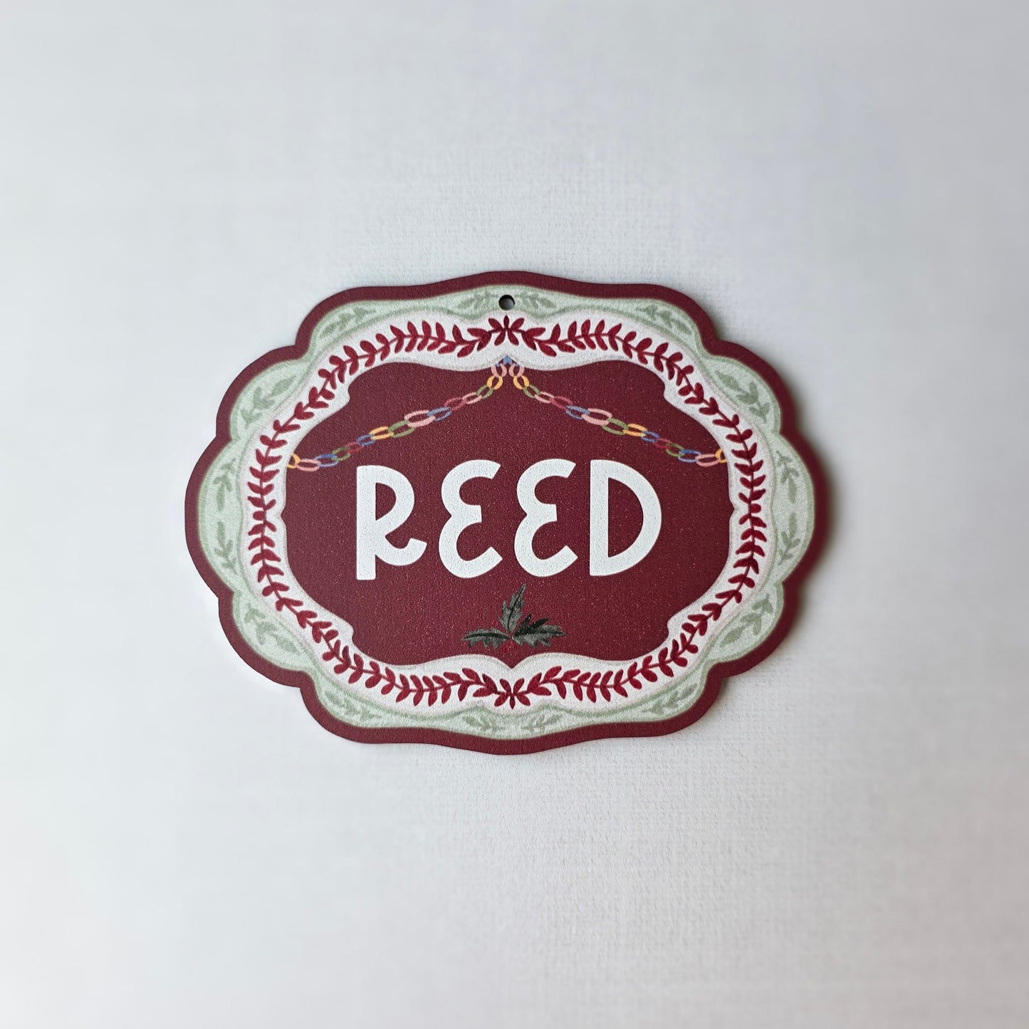 Personalized Christmas Stocking Tag, Custom Gift Tag, Stocking Name Tag, Whimsy Christmas Tag, Folk Christmas Decor, Custom Stocking Tag