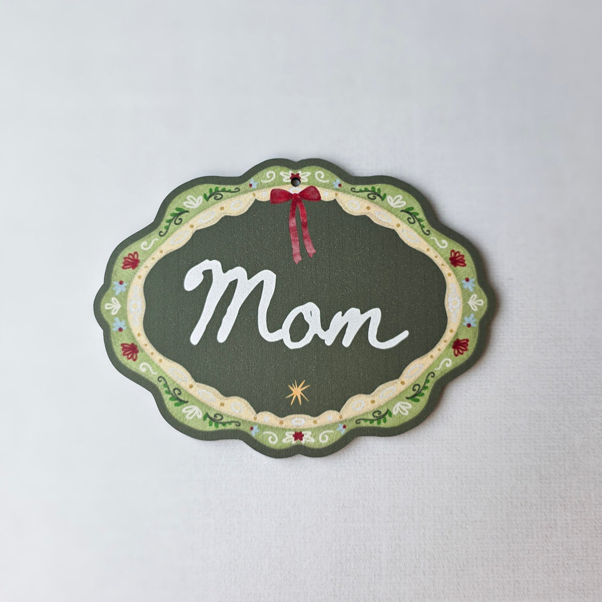 Personalized Christmas Stocking Tag, Custom Gift Tag, Stocking Name Tag, Whimsy Christmas Tag, Folk Christmas Decor, Custom Stocking Tag