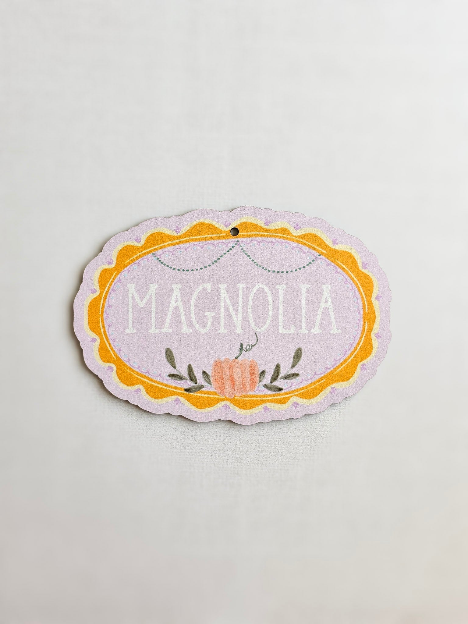 Personalized Halloween Boo Basket Tag, Custom Trick or Treat Basket Name Tag, Whimsical Kids Halloween Gift, UV Printed MDF