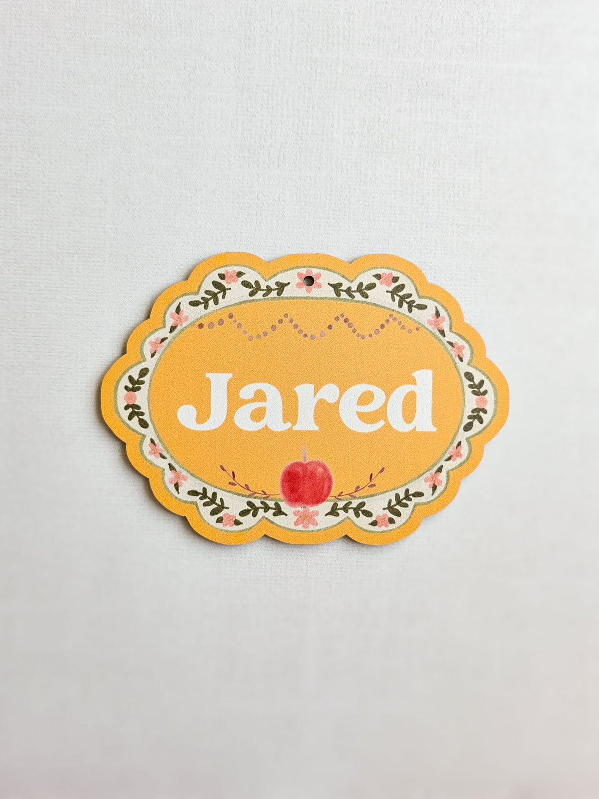Personalized Halloween Boo Basket Tag, Custom Trick or Treat Basket Name Tag, Whimsical Kids Halloween Gift, UV Printed MDF