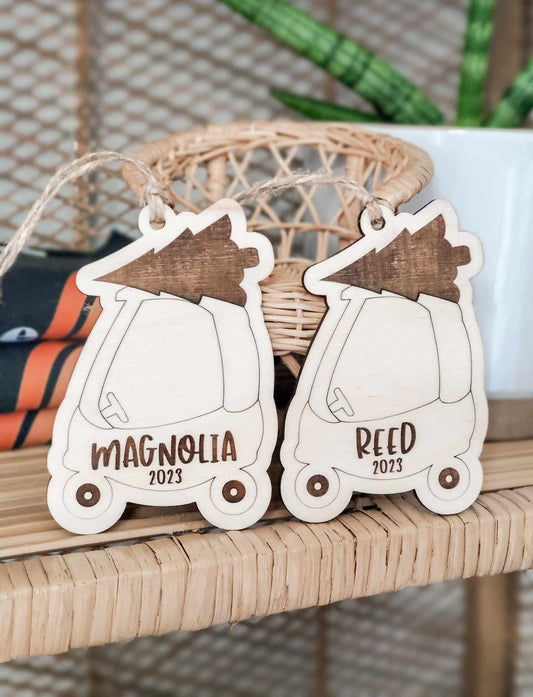 Engraved Cozy Coupe or Cozy Truck Ornament