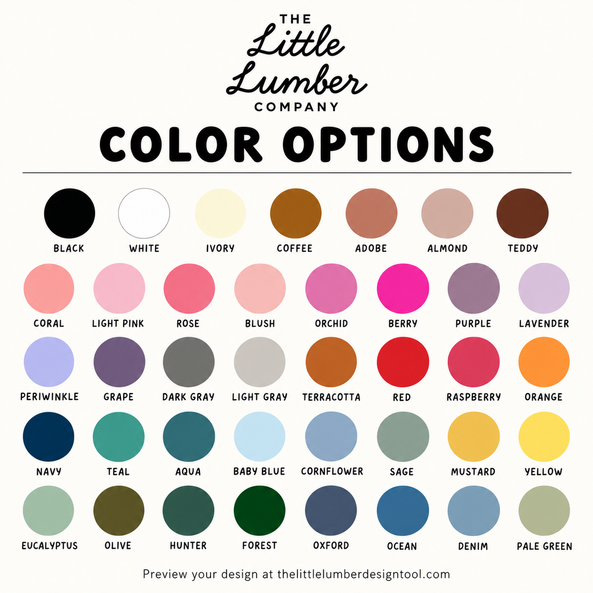 Color options