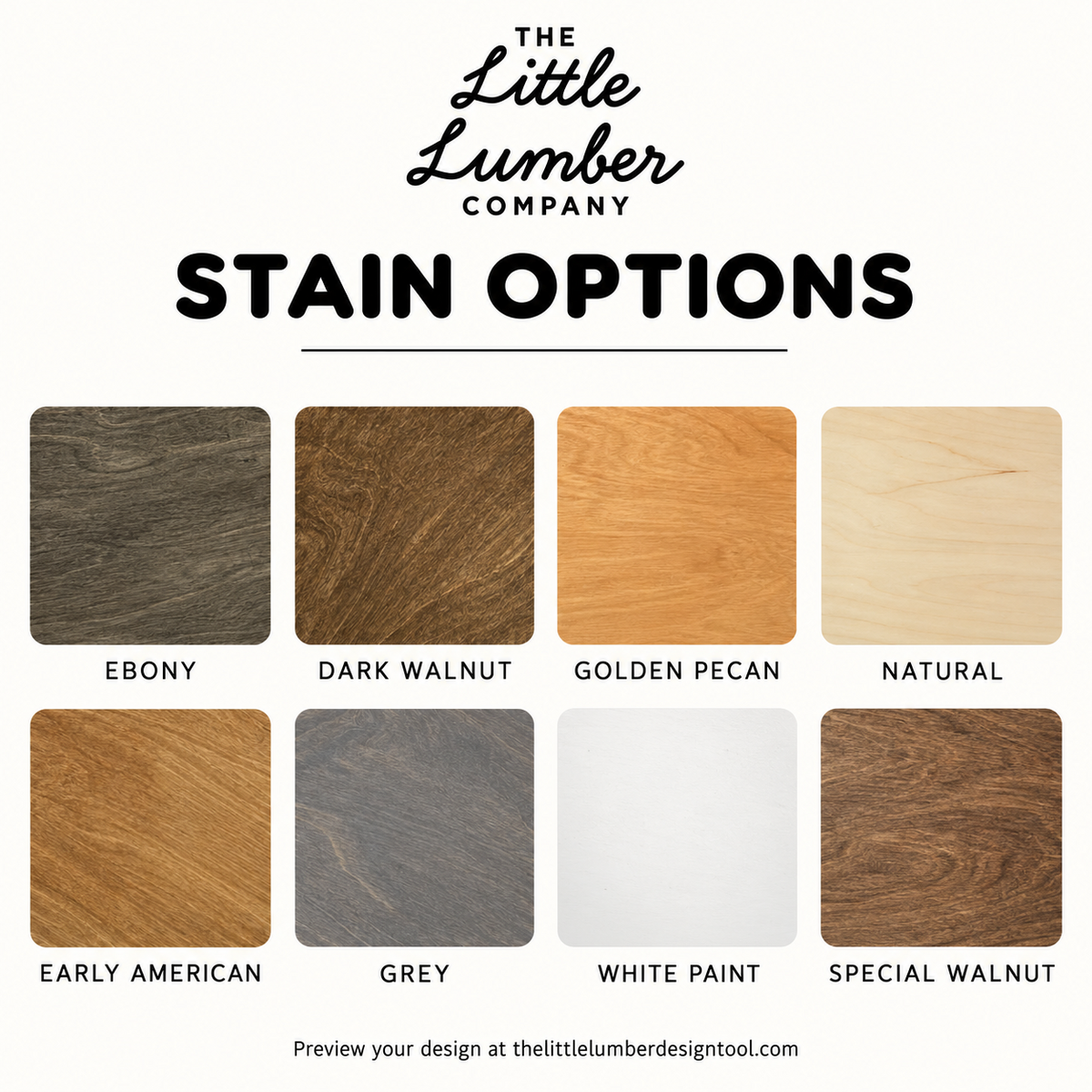 Stain options