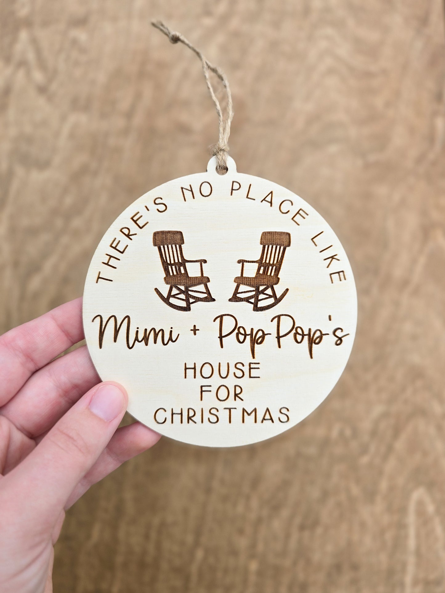 There's No Place Like Granparent's House for Christmas Ornament