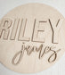 DIY Basic Custom Round Name Sign